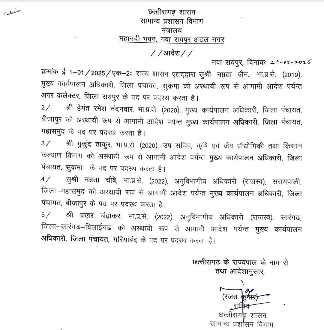 CG IAS Transfer List